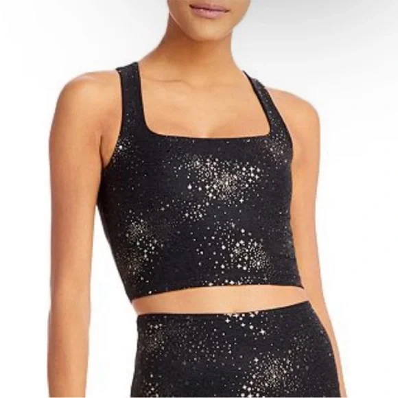 Beyond Yoga Black and White Starry Activewear Set - Picture 3 of 6